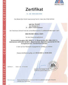 Zertifikat_ISO_3834-2_Metall-Zert